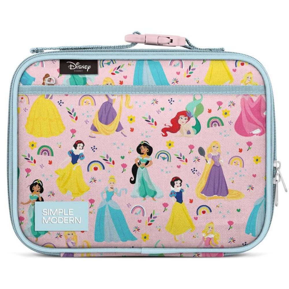 Hadley Classic Molded Lunch Bag - Princess Rainbows : Zipper Closure Polyester
